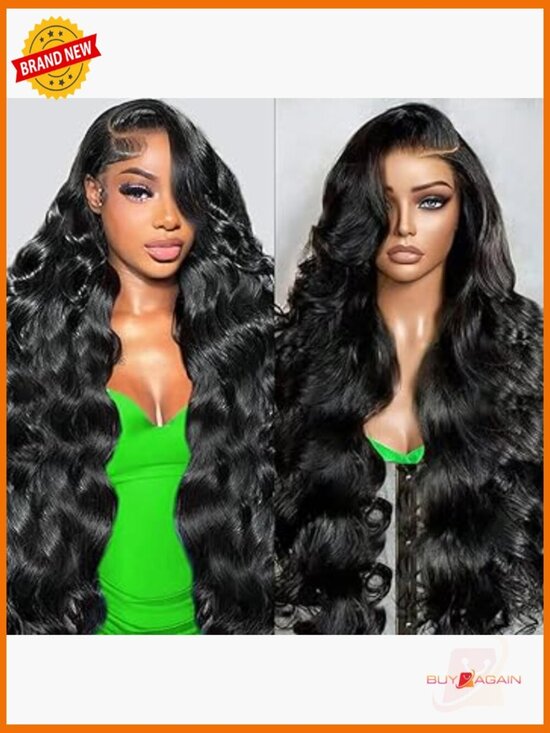 13x6 HD Lace Front Wig Human Hair Body Wave 30 Inch 200 Density Glueless Pre main image 6